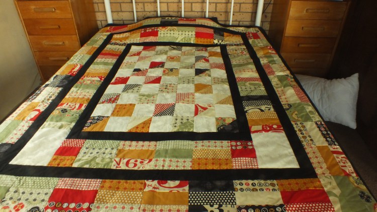 Rachel and Kyle's wedding quilt.